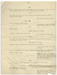 Moe Howard's 11pp. Script Entitled ''Look at the Brownie'', With Moe's Annotations Including His Signature -- Likely the Script for The Three Stooges 1952 Appearance on ''All Star Revue'' -- Very Good